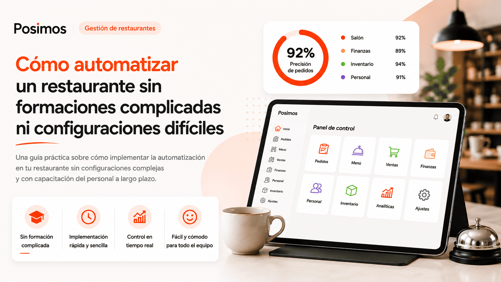 Cómo automatizar un restaurante sin una formación compleja