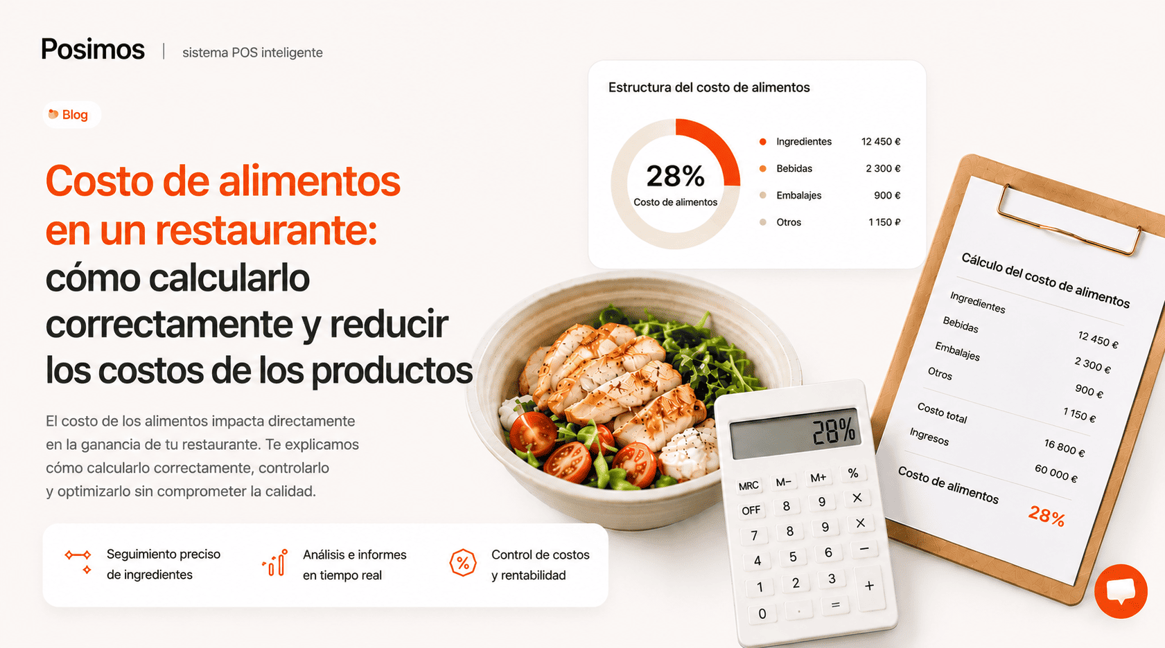 Food cost en el restaurante: guía completa para calcular y reducir el coste de los platos