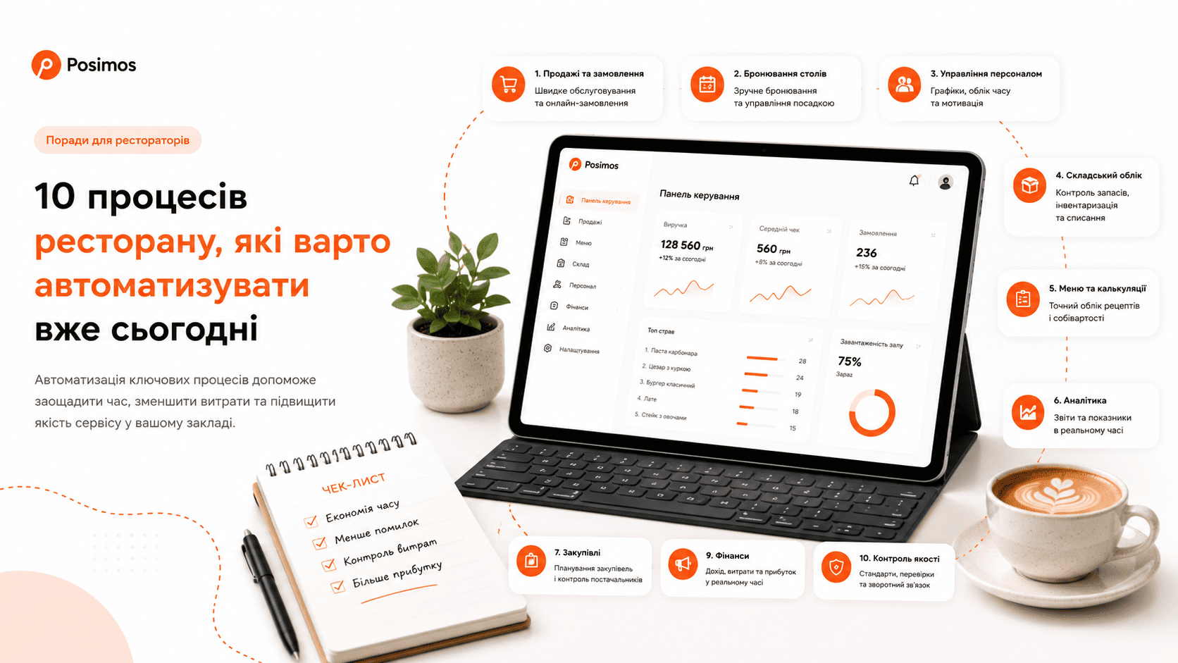 10 процесів ресторану, які варто автоматизувати вже сьогодні