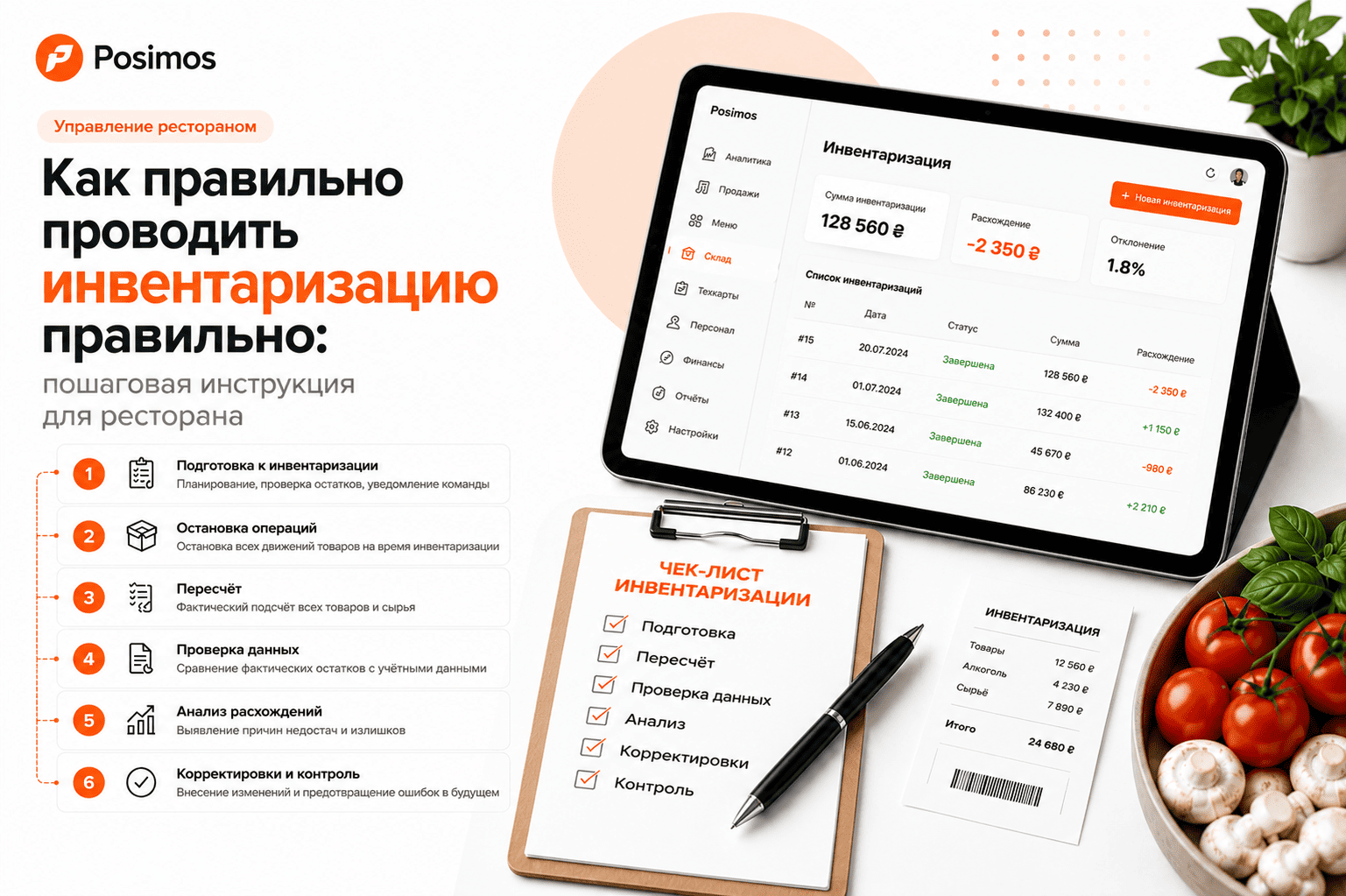  Как правильно проводить инвентаризацию в ресторане: пошаговое руководство