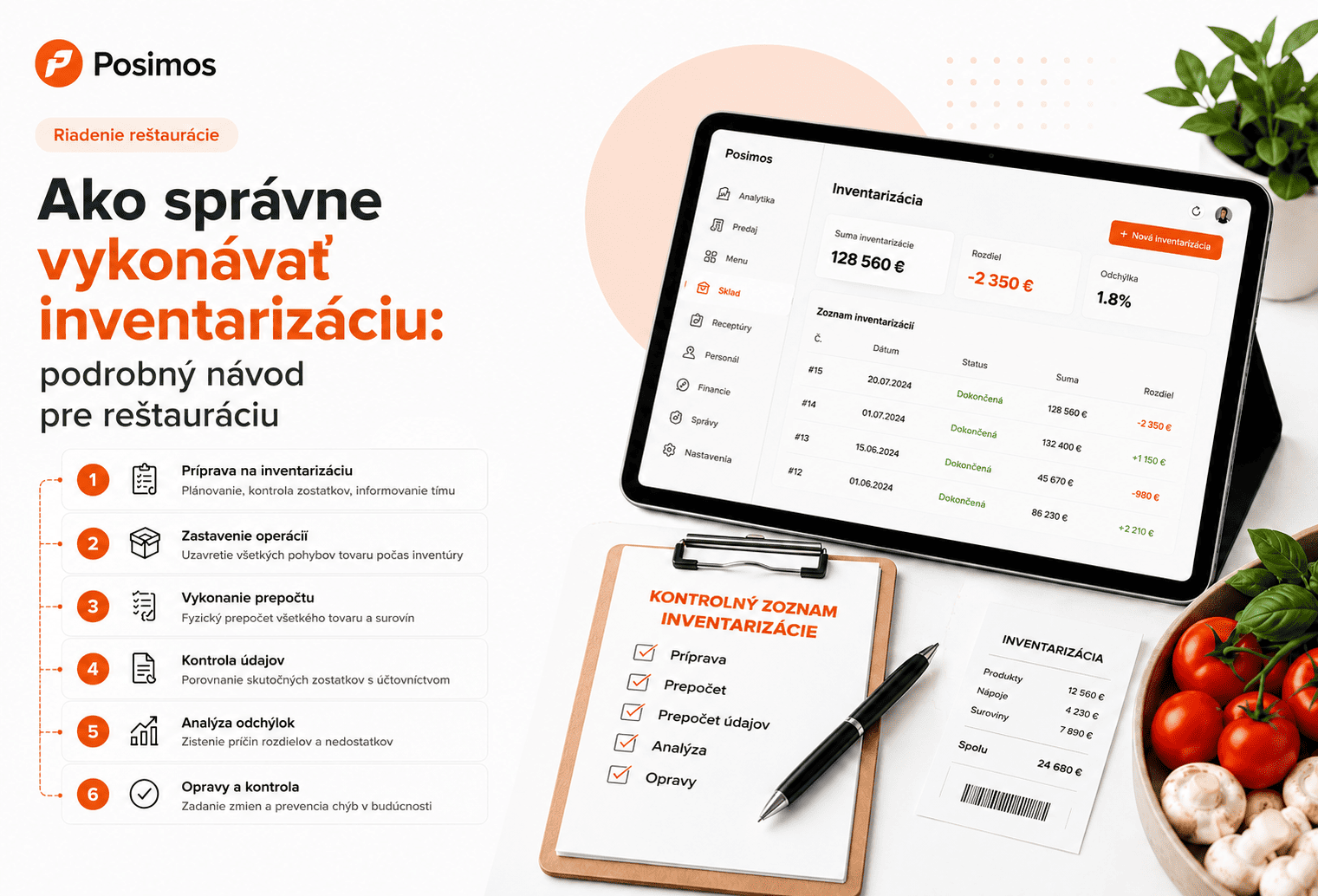  Ako správne vykonať inventúru v reštaurácii: podrobný návod