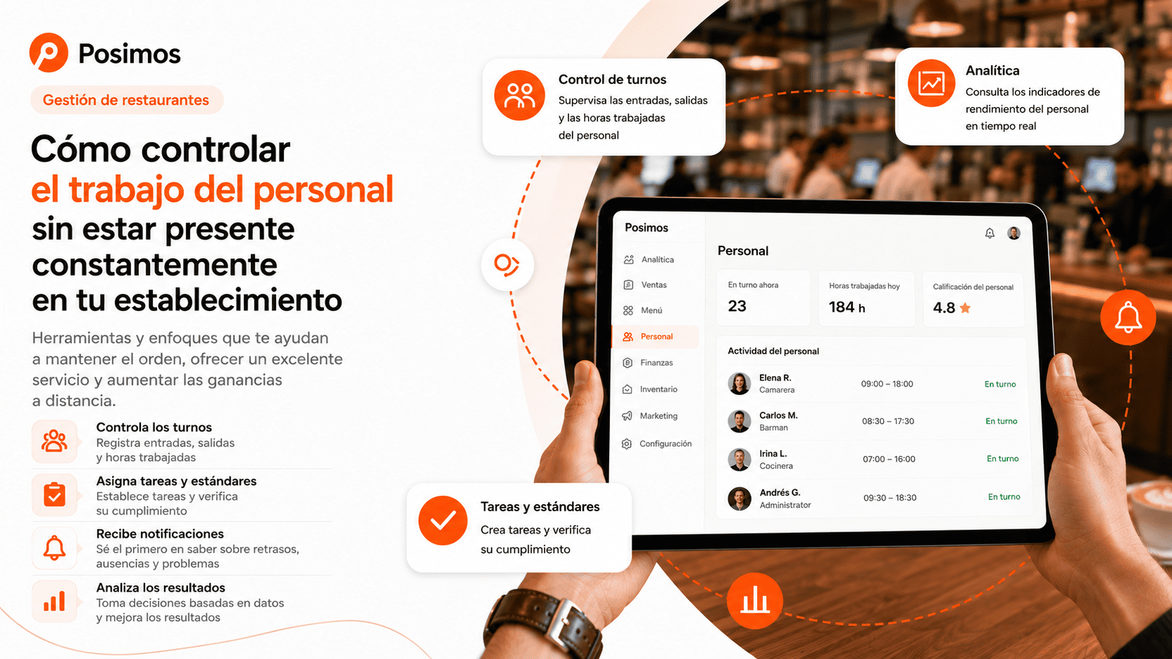 Cómo controlar al personal sin estar presente constantemente en el establecimiento