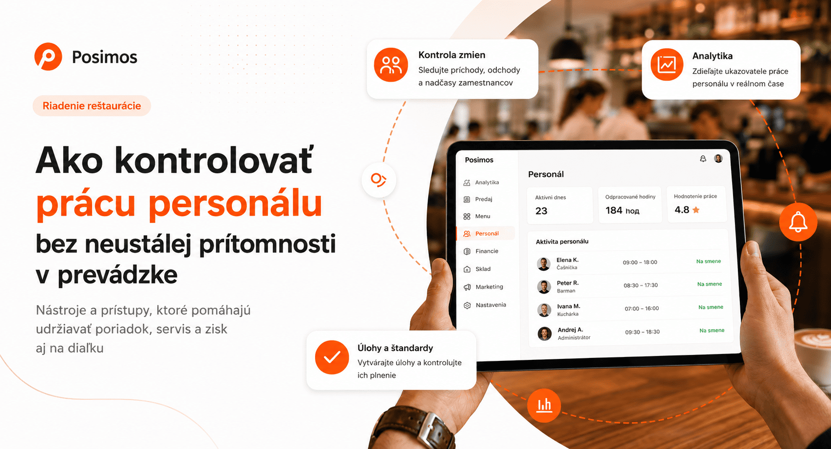 Kako nadzorovati delo zaposlenih brez stalne prisotnosti v lokalu