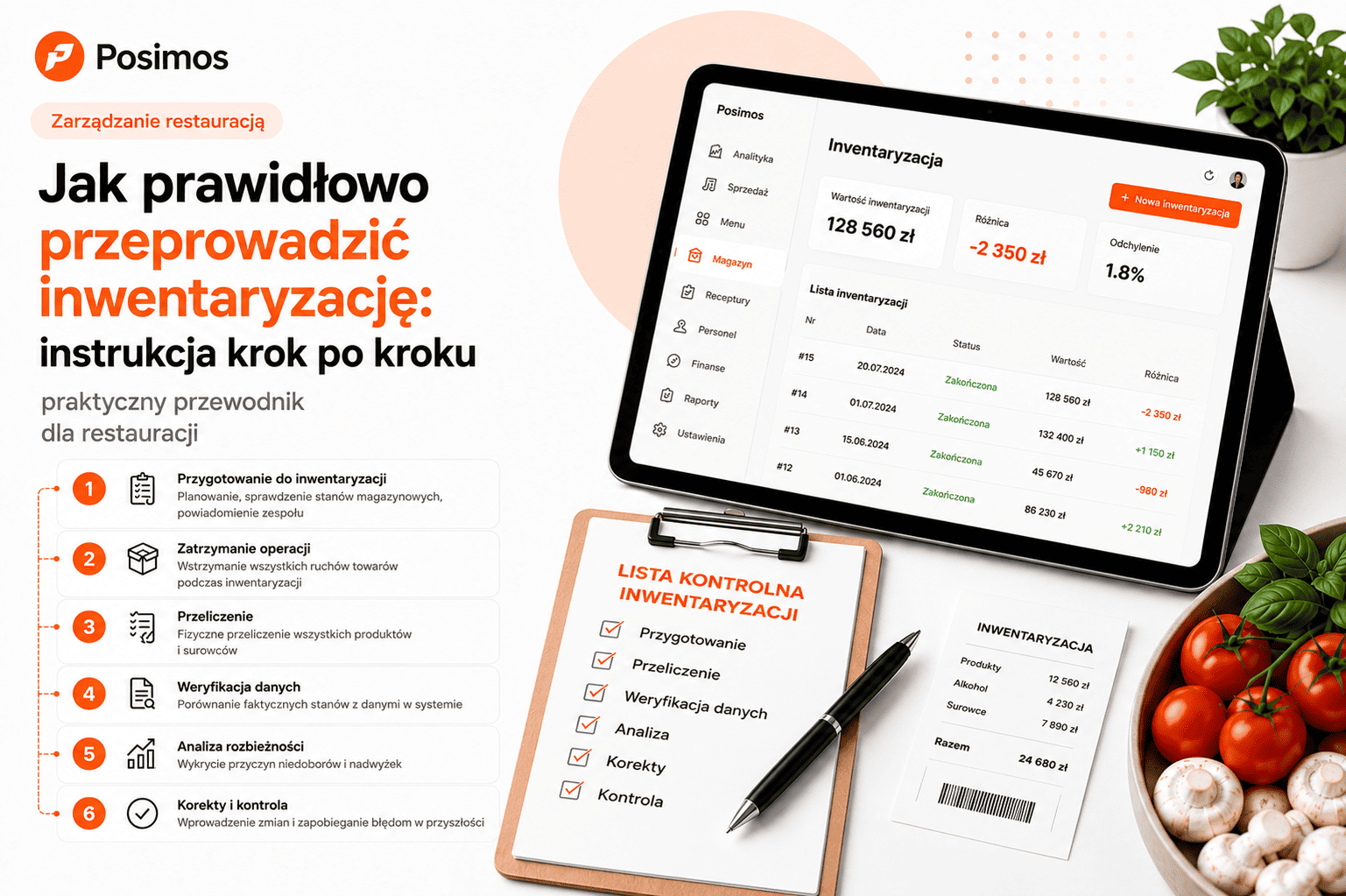 Jak prawidłowo przeprowadzić inwentaryzację w restauracji? Praktyczny przewodnik krok po kroku
