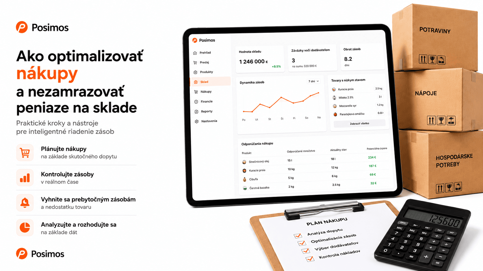 Ako optimalizovať nákup surovín a neviazať zbytočne peniaze v sklade
